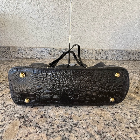 Brahmin Melbourne Collection All Day Large Leather Tote, Embossed Croc Black - Picture 7 of 14